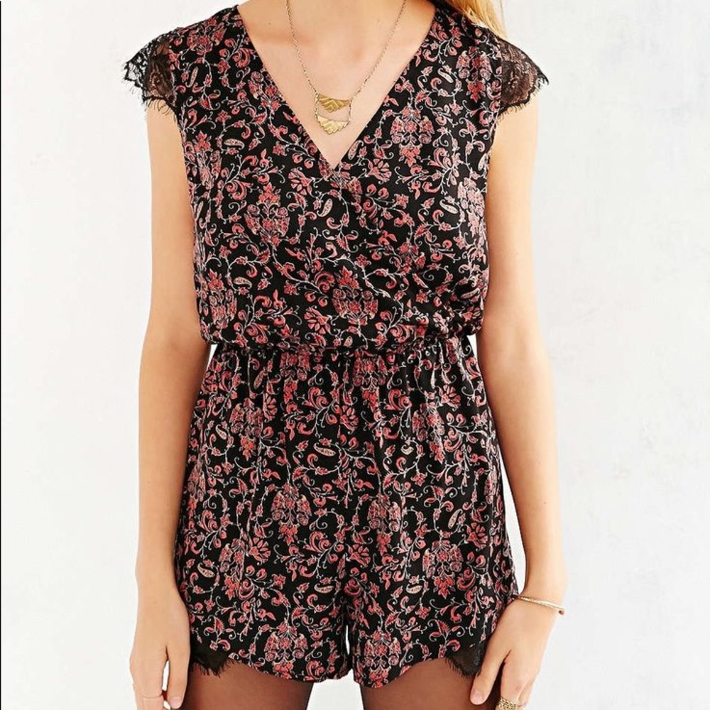 Urban Outfitters Lace Trim Romper